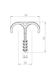 Resim Pex Boru Yere Tespit/Kılçık Dübeli 
