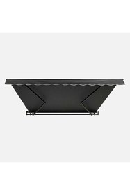 Resim ENLIS 200x150 Antrasit Balkon Tentesi Polyester Güneşlik Bahçe Teras Tente 