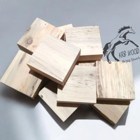 Resim Kare Ahşap Blok, 10 Adet 5x5x2 Cm, Ahşap Kare Tahta, Ahşap Blok 