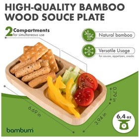 Resim Bambum Ganberi 2 Bölmeli Çerezlik & Sosluk Çok Renkli 