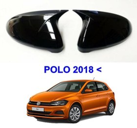 Resim Volkswagen Polo 2017 Sonrası Batman Yarasa Ayna Kapağı (Parlak Siyah) 