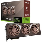 Resim ASUS GeForce RTX 5080 16GB OC RTX5080-O16G-NOCTUA GDDR7 256Bit Gaming (Oyuncu) Ekran Kartı 