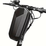 Resim Elektrikli Scooter Sert Kabuk Çantası, Yüksek Kaliteli EVA Ön Çanta, Bisiklet Asma Çantası 