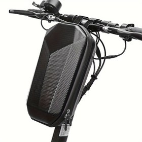 Resim Elektrikli Scooter Sert Kabuk Çantası, Yüksek Kaliteli EVA Ön Çanta, Bisiklet Asma Çantası 
