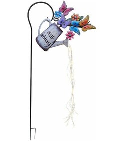 Resim Pazly Açık Bahçe Duş Başlığı Dekor Işığı, Çim Duş Ucu Kelebek Çiçek Süslemesi 