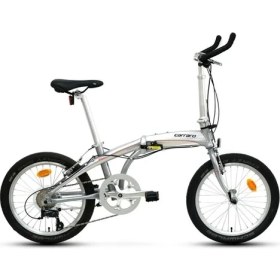 Resim Carraro Flexı Argento Katlanır Bisiklet 320H V 20 Jant 9 Vites Gümüş Krom Kırmızı 