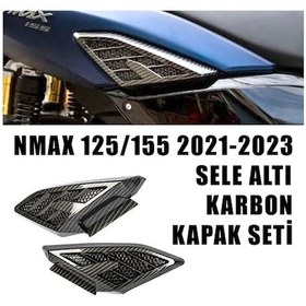 Resim Yamaha Nmax 125/155 2021-2023 Sele Altı Karbon Kapak Seti 