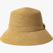 Resim Kadın Hasır Bucket Şapka 