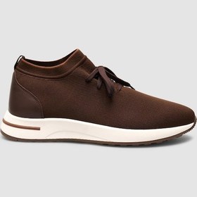 Resim Cabani Milano Triko Kahverengi Bağcıklı Erkek Spor Ayakkabı Kahverengi 
