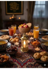 Resim Ramazan Ledli Dekoratif Fener Altın Renk 10 Cm Masa Ve Raf Süsü Diğer 