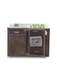 Resim Guard Minimal Antik Kahve Deri Erkek Cüzdanı - Grd2403xw22418 Diğer Çok Renkli 
