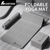 Resim Kaybeden Yoga Matı, TPE Malzeme, Kaymaz, Su Geçirmez, Hafif, Düz Renk, Gri/Mor/Mavi, Yoga, Pilates, Fitness Eğitimi için 