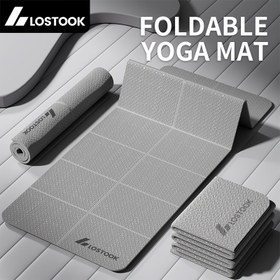 Resim Kaybeden Yoga Matı, TPE Malzeme, Kaymaz, Su Geçirmez, Hafif, Düz Renk, Gri/Mor/Mavi, Yoga, Pilates, Fitness Eğitimi için 