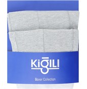 Resim Orta Füme 2'li Pamuklu Süprem Boxer Seti Kigili
