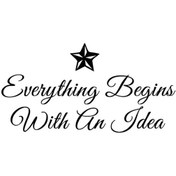Resim With An Idea Sticker Duvar Dekor Sticker 40 X 20 Cm 