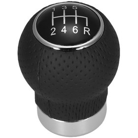 Resim Dianziye Plastik Manuel Vites Çubuğu, 6 Vites Ve Geri Vites İkonlu, Ergonomik Tasarım, Kolay Kurulum, Siyah Renkli Araba Vites Takımı Siyah 