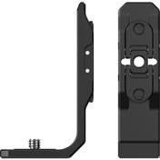 Resim Shineyee Insta360 X4/x3 Uyumlu Alüminyum Metal Yatay için 1/4 Vida'lı Tutucu Siyah 