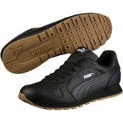 Resim Puma Unisex Siyah Koşu Ayakkabısı - St Runner Full L Black- Black - 35913008 