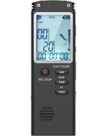 Resim T60 Akıllı Gürültü Engelleme Ses Kayıt Cihazı Siyah 