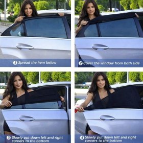 Resim Araba Yan Cam Perdesi Oto Arka Perde Araç Güneşlik Gölgelik Bebek Çocuk Bebe Örtü Cam Çorabı Filmi 