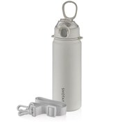 Resim Shotay ST-8228 750ml Beyaz Pipetli Şeffaf Kapaklı Çelik Termos 