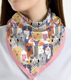 Resim HAWWA Köpek Desenli Bandana Fular 