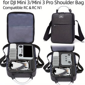 Resim DJI Mini 3 Pro Darbeye Dayanıklı Taşıma Çantası - Drone, Bataryalar & Uzaktan Kumanda için Taşınabilir EVA Saklama Çantası 