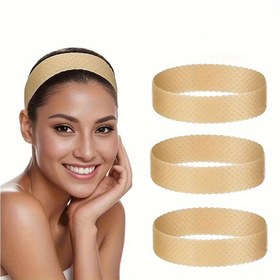 Resim Nefes Alabilir Kaymaz Elastik Peruk Bantları, Rahat Ayarlanabilir Kaymaz Peruk Tutucu Bantlar, Kolay Uygulanabilir, Erkekler & Kadınlar için Spor & Yoga Aktivitelerine İdeal 