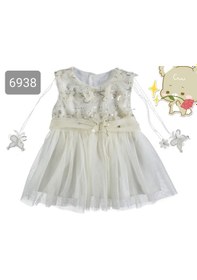Resim Butterfly Bebek Elbise Tuhfetower ekru 