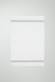 Resim Ancora Spuma Bathmat - 50x75 cm Premium Ayak Havlusu - Beyaz 