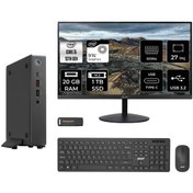 Resim ACER Veriton 2000 i5 1334U 20GB 1TB SSD 27" FHD FDOS Mini Masaüstü Bilgisayar & PER4 USB Bellek 