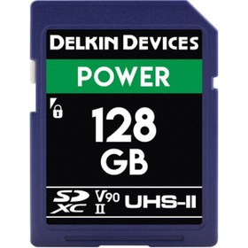 Resim Delkin 128gb Power Uhs-ıı V90 Sdxc Memory Card 300 Mb/s 