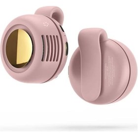 Resim Taşınabilir Alt Tasarımlı, Şarjlı, Kanatsız Whirlwind Vantilatör Pembe, 