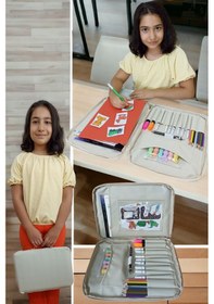 Resim Next Craft Evrak Çantası Kalemlik Ve Defter Çocuklar İçin Etkinlik Ve Aktivite Çantası Bej 