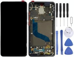 Resim Xiaomi Mi 9T Uyumlu Lcd Ekran Dokunmatik Full Çıtalı Oled Siyah 