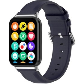 Resim Sones Xiaomi Mi Band 8 Pro Yuvarlak Kuyruk Hakiki Deri Watch Band İçin 