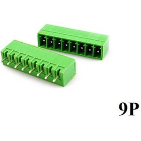 Resim Geçmeli Klemens 9 Pin 3.81mm Erkek 180 Derece 