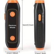 Resim Tongdashop Turuncu Elektronik Düdük: Sos Işıklı Acil Durum Ve Hakem Düdüğü 