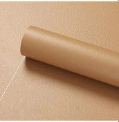 Resim 30x100 Cm Yapay Pu Deri Yamalar Suni Suni Deri Kumaş Kendinden Yapışkanlı Khaki 