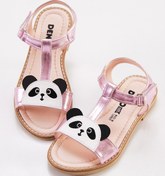 Resim Denokids Panda Kız Sandalet Pembe 