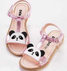 Resim Denokids Panda Kız Sandalet Pembe 
