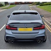 Resim Bmw G30 5 Seris M4 Style Cam Üstü 2017-2021 Spoiler 