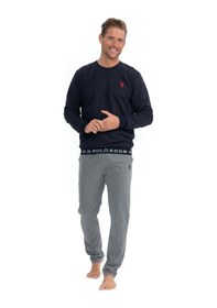 Resim U.s. Polo Assn. 18815 Erkek Ev Giyim Uzun Kollu Pijama Takım 001 