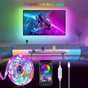 Resim RGB+IC LED Şerit Işık Uygulama Kontrolü, 3 Tuşlu Uzaktan Kumanda, Çok Modlu Kısılabilirlik, Müzik Senkronizasyonu, USB Güç Kaynaklı, Su Geçirmez Değil, Dahili Mikrofon, PC, TV, Yatak Odası, Yemek Odası, Oturma Odası, Oyun, Bar, Parti - İç Mekan Kullanımı, 99.97cm-10.0metre 