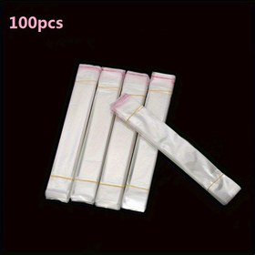 Resim 100 adet Kendinden Yapışkanlı Şeffaf Plastik Poşetler - Kendinden Kapalı Çellofana Poşetler, El Yapımı Takı ve Hediye Paketleme, Ev Düzenleme ve Hediye Sarma Gereksinimleri için Şeffaf Poşetler | Şeffaf Poşetler | Güvenli Kapatma, Takı için Plastik Poşetler 