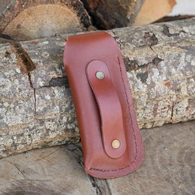 Resim Çakı Kılıfı - Gerçek Veketa Özel Deri 