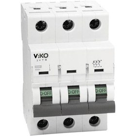 Resim Viko 32a 4.5 Ka C Tipi K Otomat Trifaze Sigorta 