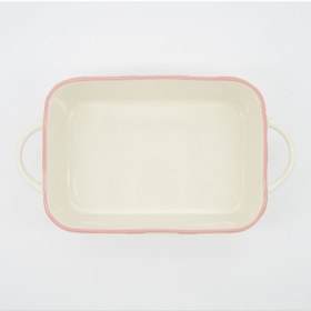 Resim Alex And Zoe Seramik Dikdörtgen Fırın Kabı 25x18 Cm Pembe 