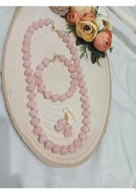 Resim Şık Pembe Takı Seti Pembe 