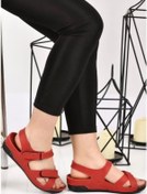 Resim Aryan 02-380 Kadın Ortapedic Sandalet Kırmızı 